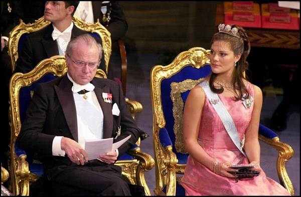 12/10/2000. Sweden Royal Family at the Nobel Ceremony.