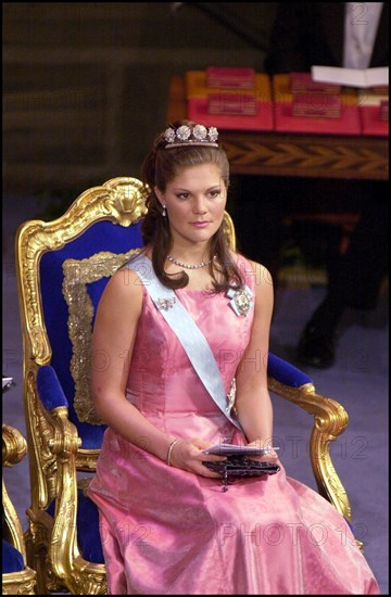 12/10/2000. Sweden Royal Family at the Nobel Ceremony.