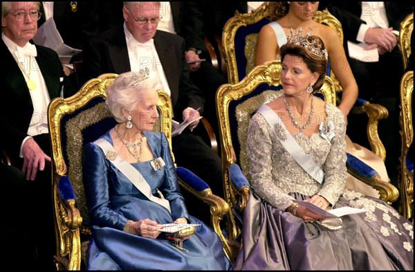 12/10/2000. Sweden Royal Family at the Nobel Ceremony.