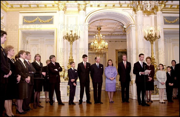 12/18/2000. Prince Guillaume enthroned Grand Duke of Luxembourg.