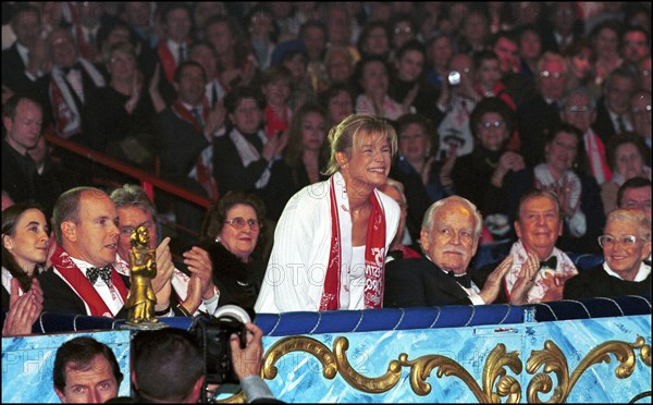 01/23/2001. The Monaco Circus Festival: prize ceremony.