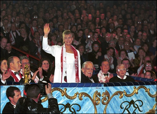 01/23/2001. The Monaco Circus Festival: prize ceremony.