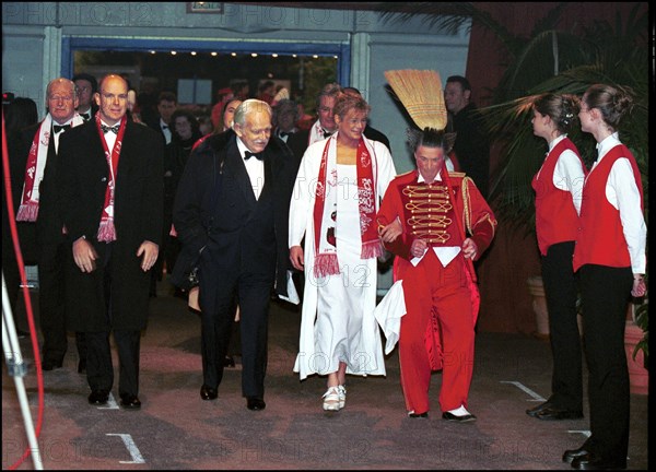 01/23/2001. The Monaco Circus Festival: prize ceremony.