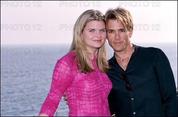 02/19/2001. 41st television festival of Monaco: Heather Tom and Scott Reeves of "The Young and the Restless"