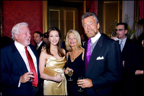 02/19/2001. Private party with Prince Albert of Monaco during 41st Monte-Carlo TV festival.