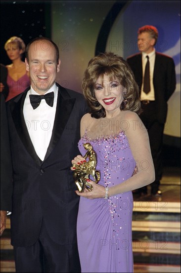 02/21/2001. 41st Monte Carlo TV festival awards ceremony.