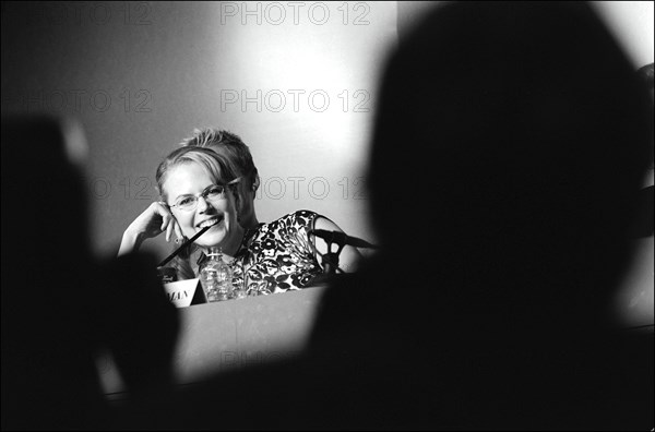 05/09/2001. 54th Cannes Film Festival: Press conference of "Moulin Rouge!".