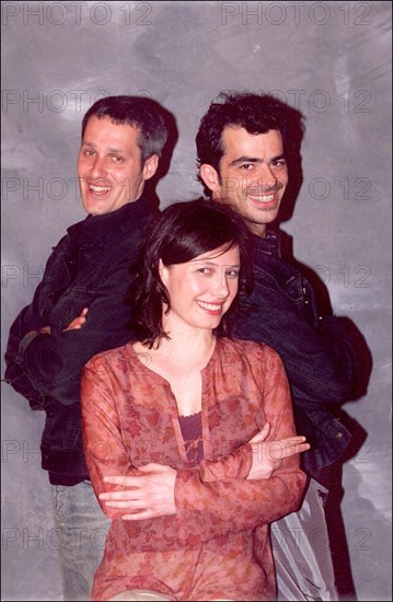 05/11/2001 EXCLUSIVE 54th Cannes film festival: studio of Marc Recha, Nathalie Boutefeu and David Selvas