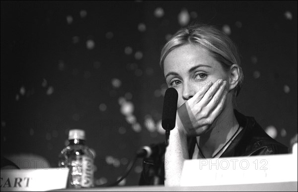 05/12/2001. 54th Cannes film festival: Press conference of "la Repetition" team.