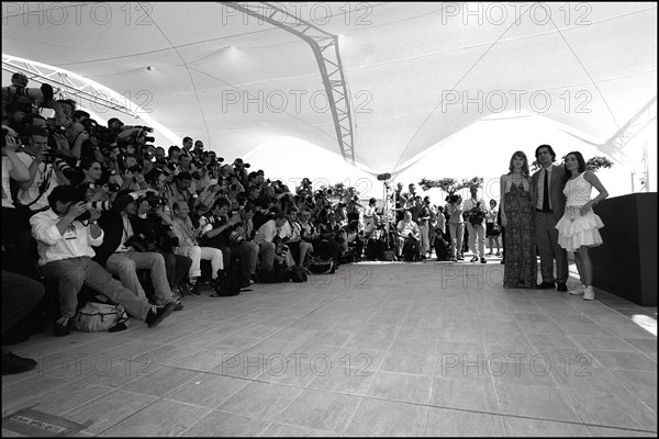05/12/2001. 54th Cannes film festival: Press conference and photocall of "CQ" team.