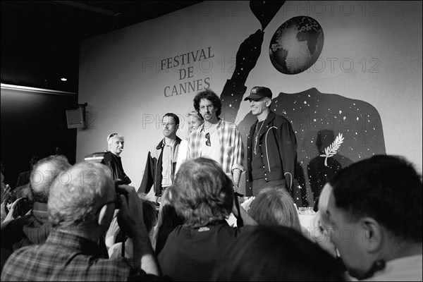 05/13/2001. 54th Cannes film festival: Press conference of "The man wasn't there ".