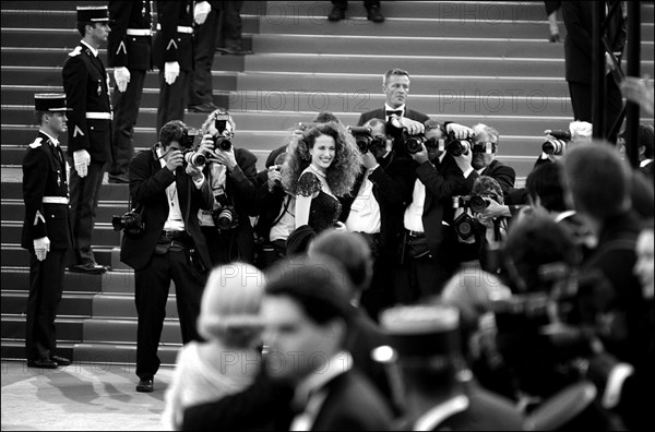 14/05/2001. CANNES 2001: BACKSTAGE *NOIR + BLANC*