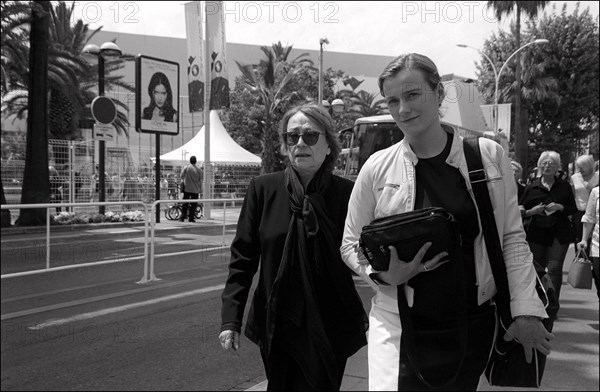 05/14/2001. 54th Cannes Festival: Press conference of "La pianiste" by Michael Haneke.