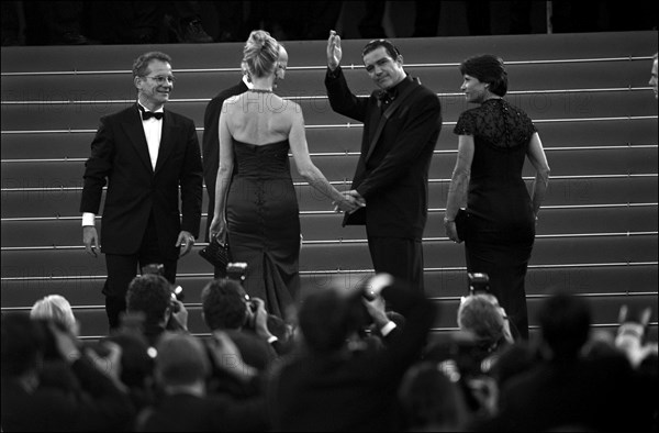 05/19/2001. Backstage of Cannes Film Festival with Melanie Griffith & Antonio Banderas