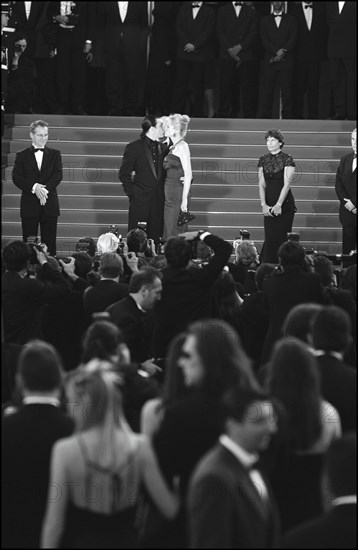 05/19/2001. Backstage of Cannes Film Festival with Melanie Griffith & Antonio Banderas