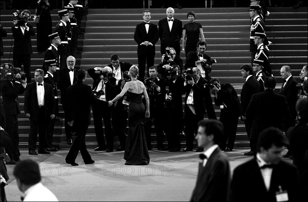 05/19/2001. Backstage of Cannes Film Festival with Melanie Griffith & Antonio Banderas