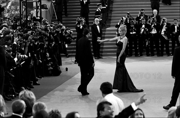 05/19/2001. Backstage of Cannes Film Festival with Melanie Griffith & Antonio Banderas