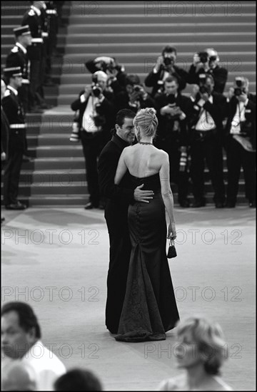 05/19/2001. Backstage of Cannes Film Festival with Melanie Griffith & Antonio Banderas