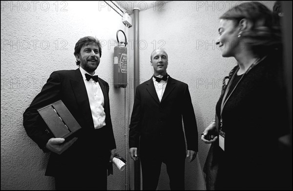 05/20/2001. 54th Cannes Film Festival : Exclusive Backstage closing ceremony