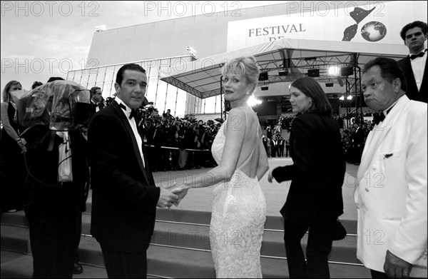 05/20/2001. 54th Cannes Film Festival : Backstage closing ceremony