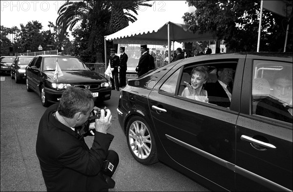 05/20/2001. 54th Cannes Film Festival : Backstage closing ceremony