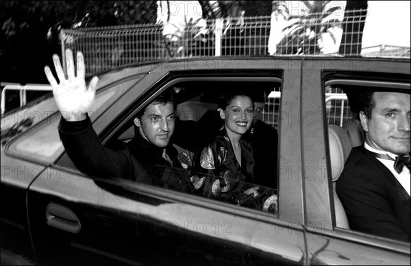 05/20/2001. 54th Cannes Film Festival : Backstage closing ceremony