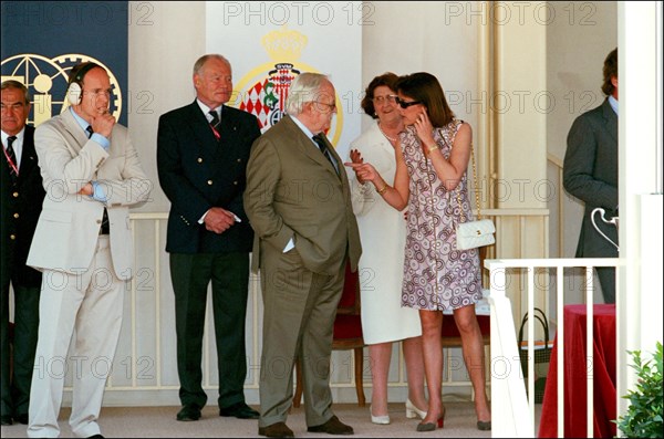 05/27/2001. Formula 1 Monaco Grand Prix: awards ceremony.