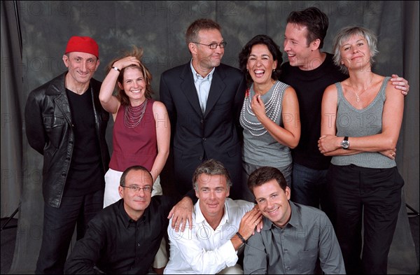 08/00/2001. The new team of TV host Laurent Ruquier