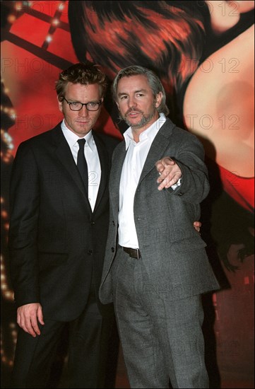 09/27/2001. Premiere of Baz Luhrmann's movie "Moulin Rouge!" in Paris.