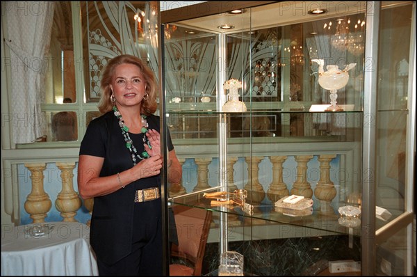 08/00/2001. Ira von Fürstenberg in Monaco for special exhibition of her personal collections of unusual objects.