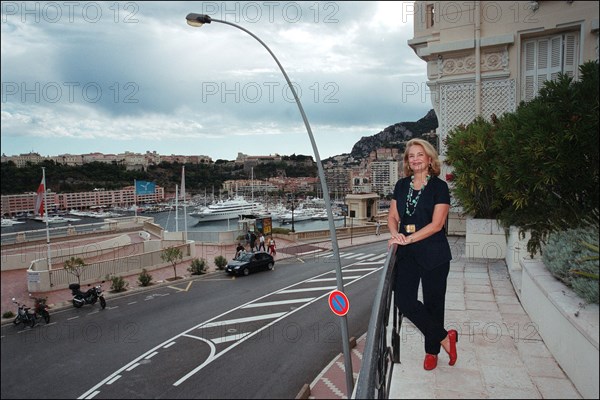 08/00/2001. Ira von Fürstenberg in Monaco for special exhibition of her personal collections of unusual objects.