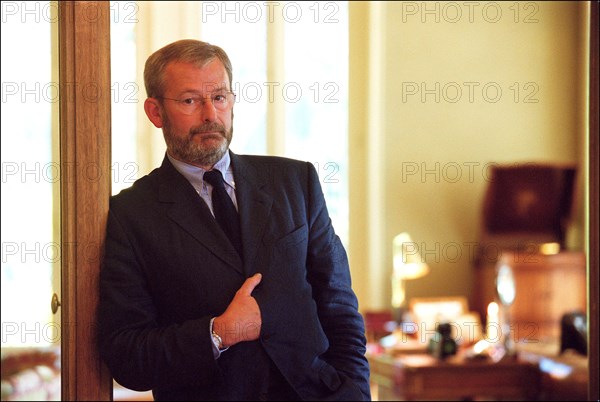 10/00/2001.  Close-up on luxury luggage Patrick Louis Vuitton in his workshop.