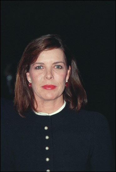 11/24/2001. Princess Caroline and husband Ernst August attend concert conducted by Zhubin Metha at Grimaldi Forum