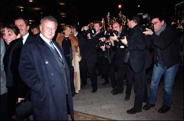 12/04/2001. Philippe Bouvard attends launch party for his latest book at Fouquet's.