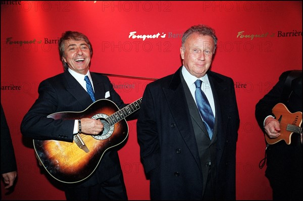 12/04/2001. Philippe Bouvard attends launch party for his latest book at Fouquet's.