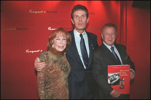 12/04/2001. Philippe Bouvard attends launch party for his latest book at Fouquet's.