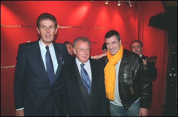 12/04/2001. Philippe Bouvard attends launch party for his latest book at Fouquet's.