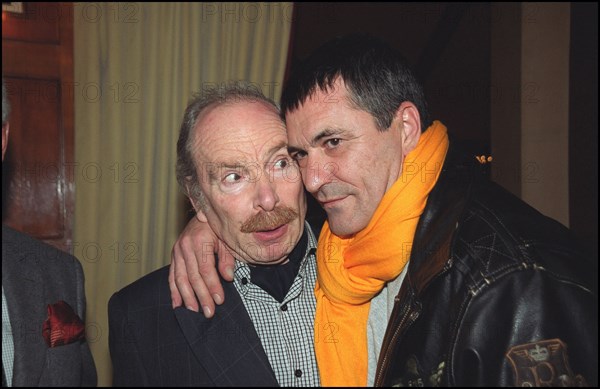 12/04/2001. Philippe Bouvard attends launch party for his latest book at Fouquet's.