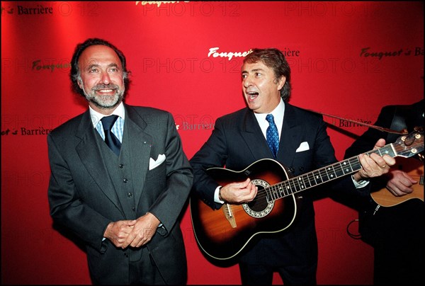 12/04/2001. Philippe Bouvard attends launch party for his latest book at Fouquet's.