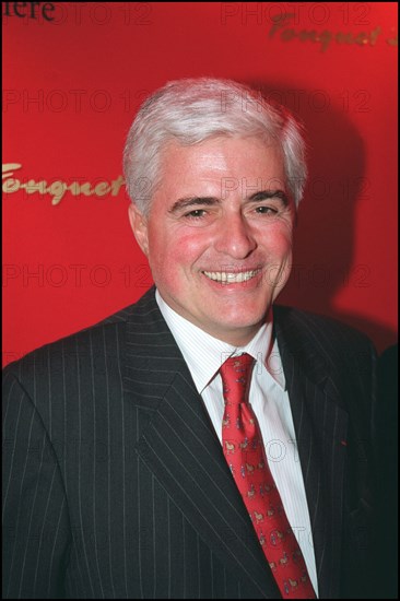 12/04/2001. Philippe Bouvard attends launch party for his latest book at Fouquet's.