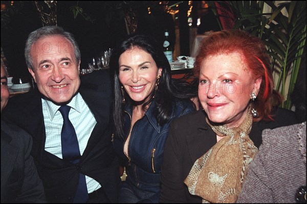 12/04/2001. Philippe Bouvard attends launch party for his latest book at Fouquet's.