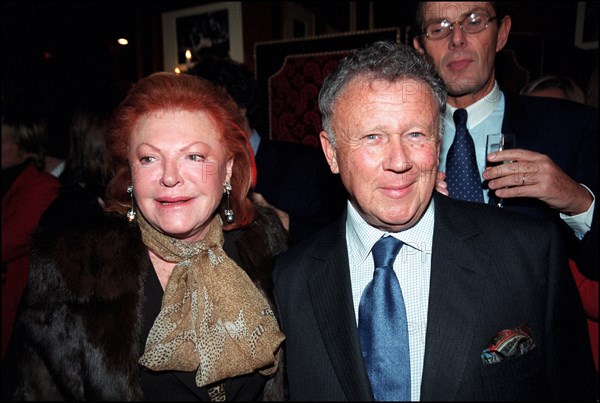 12/04/2001. Philippe Bouvard attends launch party for his latest book at Fouquet's.