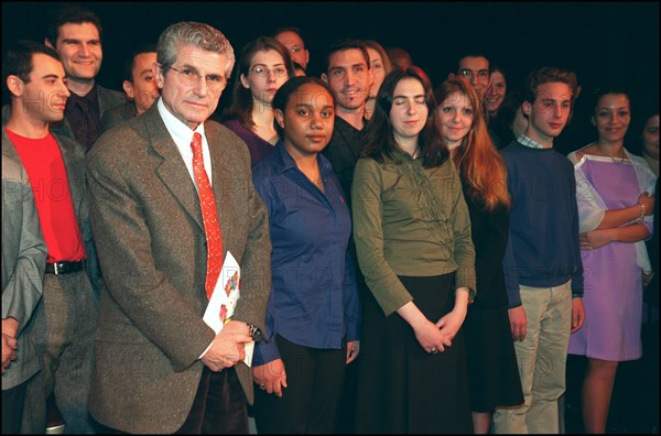 12/10/2001. French movie director Claude Lelouch sponsors Marcel Bleustein-Blanchet.