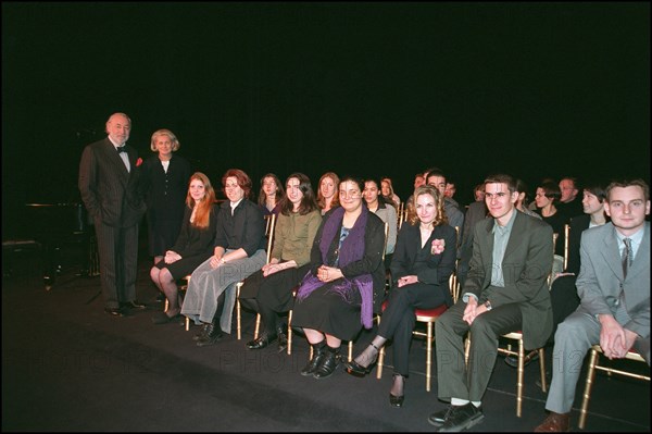 12/10/2001. French movie director Claude Lelouch sponsors Marcel Bleustein-Blanchet.