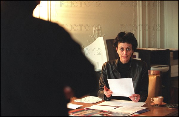 12/21/2001.  Isabelle Coutant-Peyre, defense attorney for Zacarias Moussaoui with Aicha El Wafi, mother of the accused.