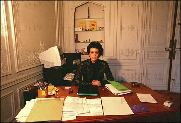 12/21/2001.  Isabelle Coutant-Peyre, defense attorney for Zacarias Moussaoui with Aicha El Wafi, mother of the accused.