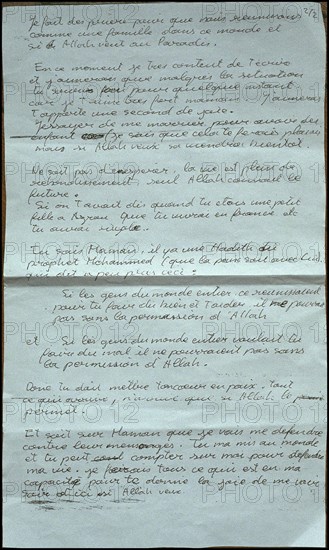 12/21/2001.  Isabelle Coutant-Peyre, defense attorney for Zacarias Moussaoui with Aicha El Wafi, mother of the accused.