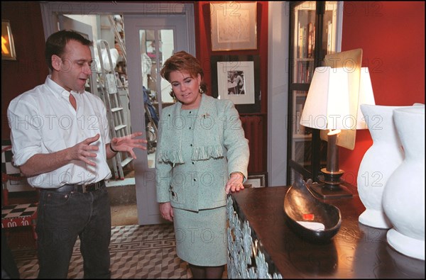 02/00/2002. EXCLUSIVE Grand duke and duchess of Luxembourg, Henri and Maria Theresa, in Paris