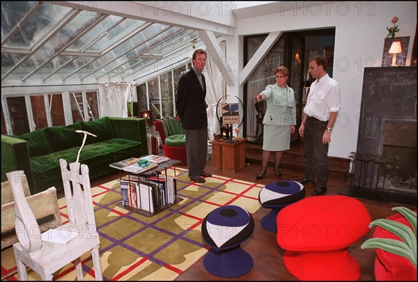 02/00/2002. Grand duke and duchess of Luxembourg, Henri and Maria Theresa, in Paris