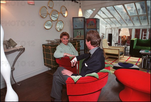 02/00/2002. EXCLUSIVE Grand duke and duchess of Luxembourg, Henri and Maria Theresa, in Paris